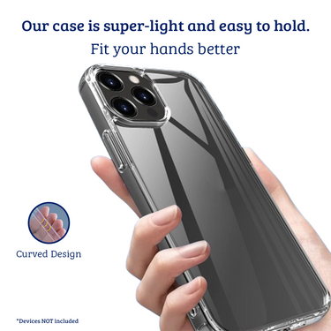 iPhone 14 Pro Max Clear Heavy Duty Case Cover - Scratch & Shock Resistant, Slip-Resistant Non-Toxic Materials, Strong & Durable Protection